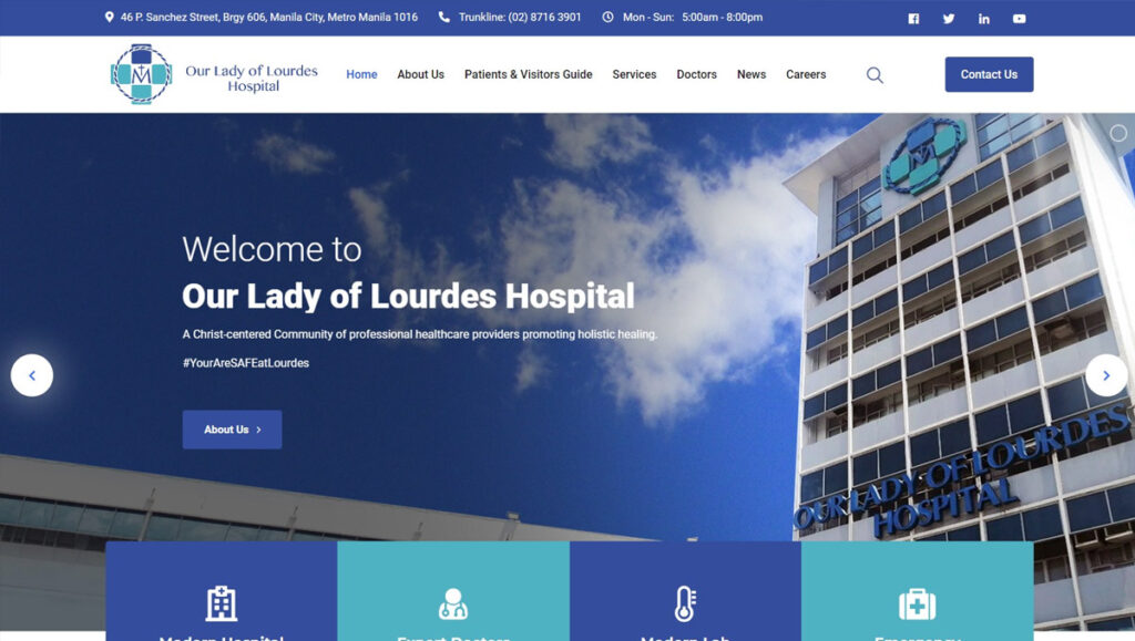 Our Lady of Lourdes Hospital Helpdesk Online Solutions IT Solutions